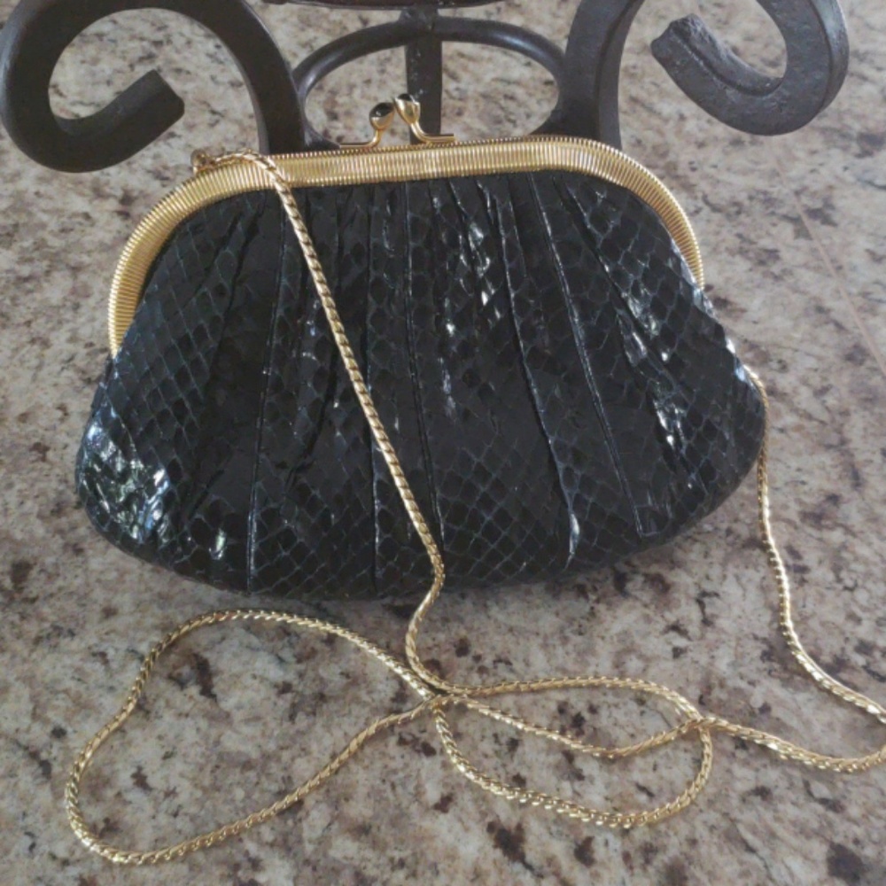 Judith Leiber Snakeskin Bag